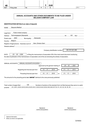 Thumbnail Sequana Medical Financial Statement 2019