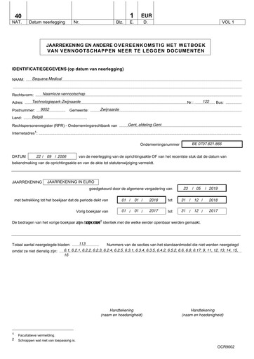 Thumbnail Sequana Medical Financial Statement 2018