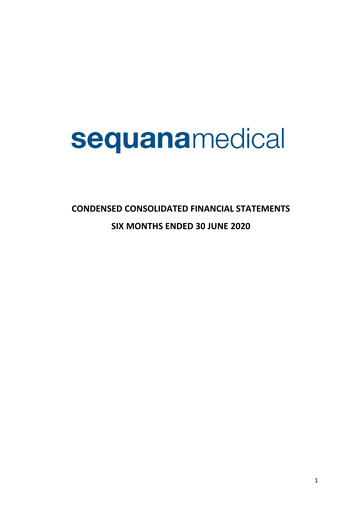 Thumbnail Sequana Medical Half-year Report 2020