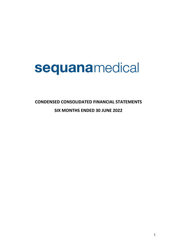 Thumbnail Sequana Medical Half-year Report 2022