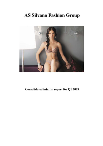 Thumbnail AS Silvano Fashion Group Quarterly Report 2009-q1