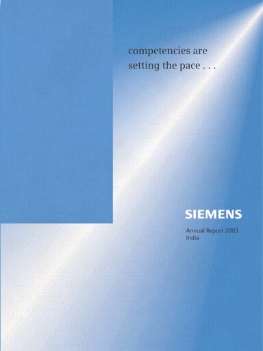 Vorschaubild Siemens India
 Jahresbericht 2003