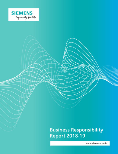 Thumbnail Siemens India
 Sustainability Report fy2019