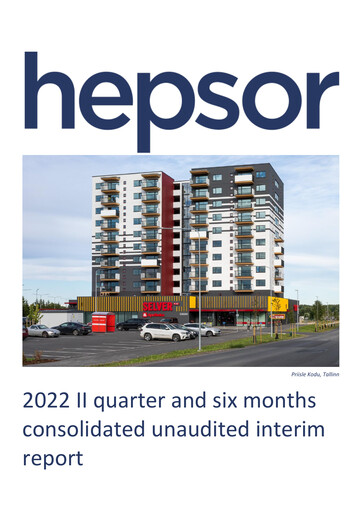 Thumbnail Hepsor AS Half-year Report 2022