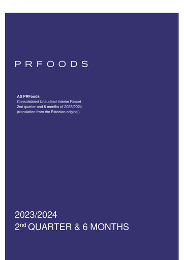 Vorschaubild AS PRFoods Halbjahresbericht 2023-2024-h1