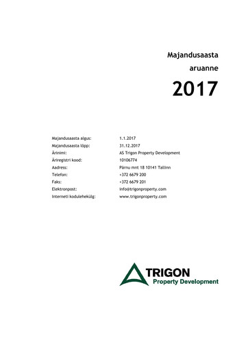 Miniature AS Trigon Property Development Rapport annuel 2017