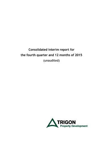 Miniature AS Trigon Property Development Rapport financier 2015