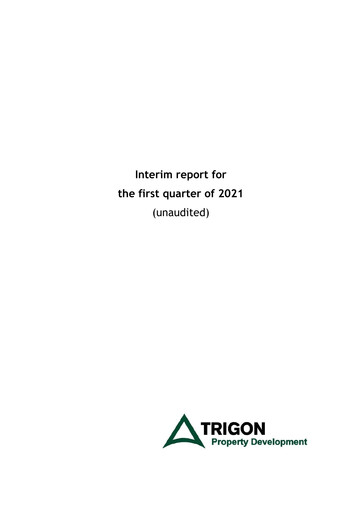 Miniature AS Trigon Property Development Rapport trimestriel 2021-q1