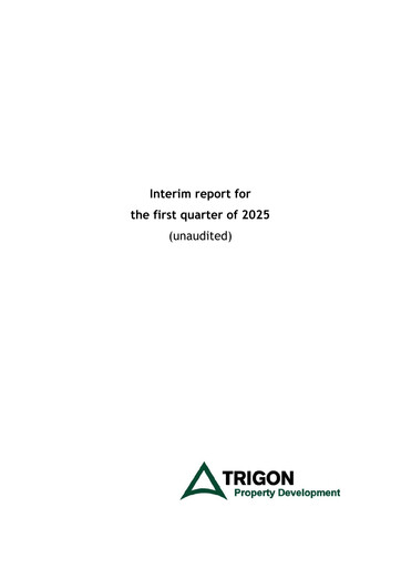 Miniature AS Trigon Property Development Rapport trimestriel 2025-q1