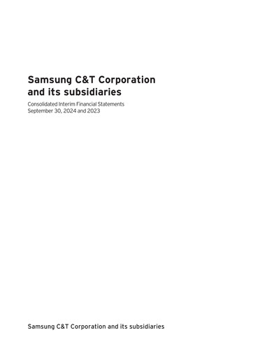 Thumbnail Samsung C&T Corporation Quarterly Report 2024-q3