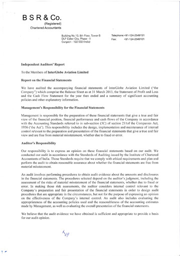 Thumbnail InterGlobe Aviation (IndiGo) Financial Statement fy2013
