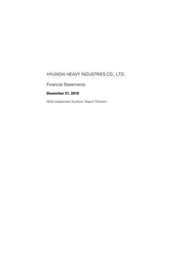 Miniature HD Hyundai Heavy Industries Bilan financier 2019
