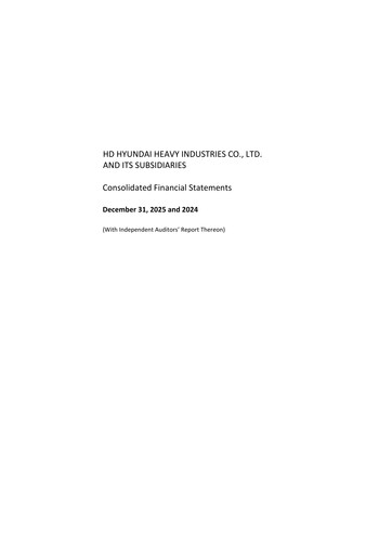 Vorschaubild HD Hyundai Heavy Industries Finanzmitteilung 2025
