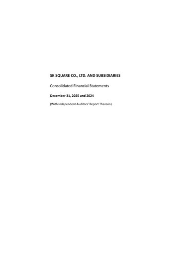 Thumbnail SK Square Financial Statement 2025