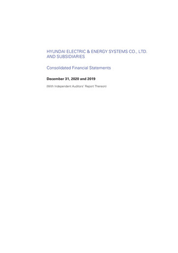 Thumbnail HD Hyundai Electric Financial Statement 2020