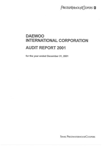Thumbnail Posco International Financial Statement 2001