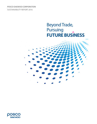 Miniature Posco International Rapport de durabilité 2016