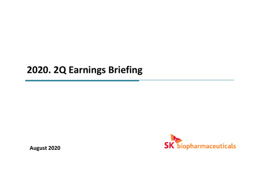 Thumbnail SK Biopharmaceuticals Quarterly Report 2020-q2