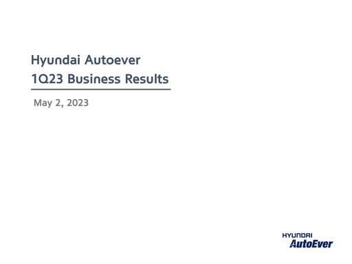 Thumbnail Hyundai Autoever Corporation Quarterly Report 2023-q1