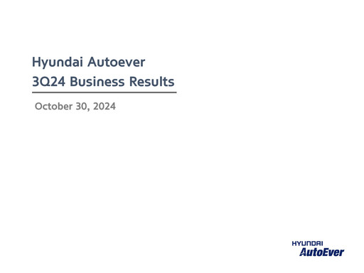 Thumbnail Hyundai Autoever Corporation Quarterly Report 2024-q3