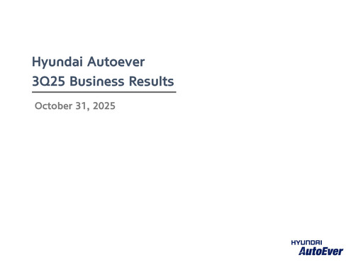 Thumbnail Hyundai Autoever Corporation Quarterly Report 2025-q3