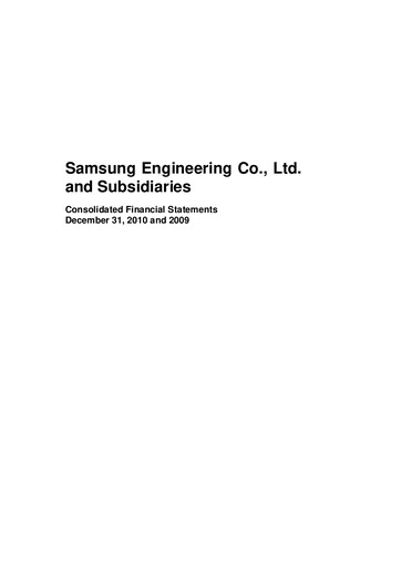Thumbnail Samsung E&A Financial Statement 2010