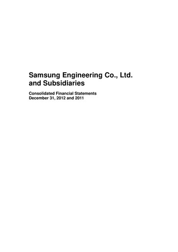 Thumbnail Samsung E&A Financial Statement 2012