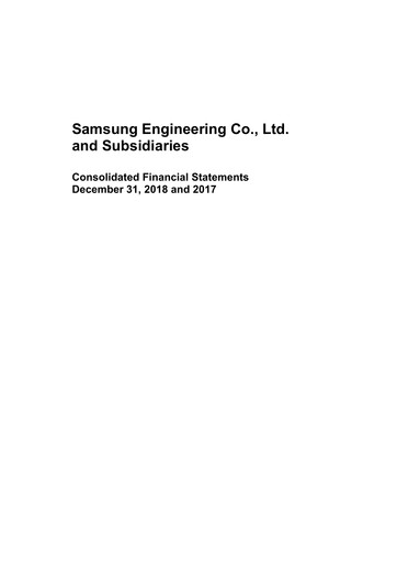 Thumbnail Samsung E&A Financial Statement 2018