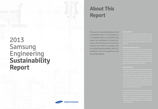 Thumbnail Samsung E&A Sustainability Report 2013