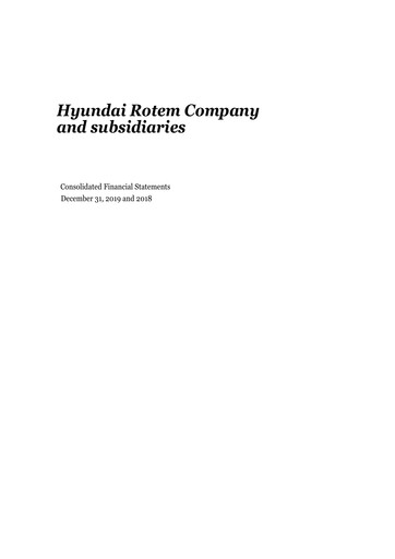 Vorschaubild Hyundai Rotem Company Finanzmitteilung 2019