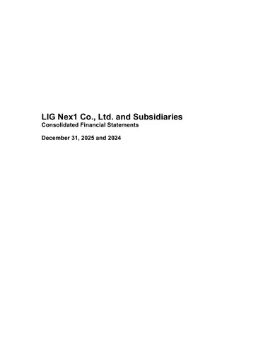 Thumbnail LIG Defense & Aerospace Financial Statement 2025