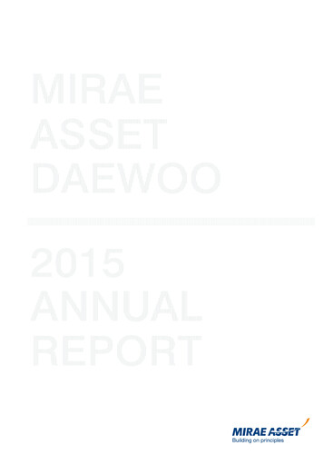 Thumbnail Mirae Asset Securities Co., Ltd. Annual Report 2015