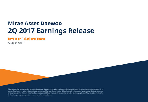 Thumbnail Mirae Asset Securities Co., Ltd. Quarterly Report 2017-q2