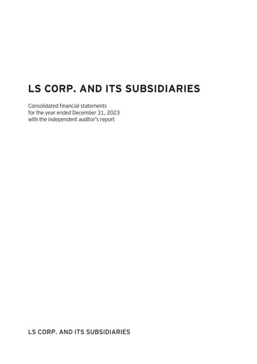 Miniature LS Corp. Bilan financier 2023