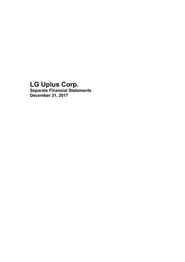 Thumbnail LG Uplus Corp. Financial Statement 2017