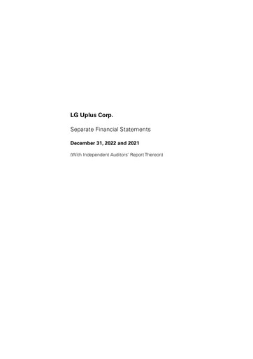 Thumbnail LG Uplus Corp. Financial Statement 2022