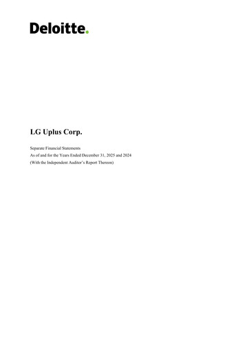 Thumbnail LG Uplus Corp. Financial Statement 2025