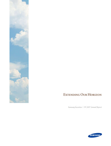 Miniature Samsung Securities Rapport annuel 2007-2008