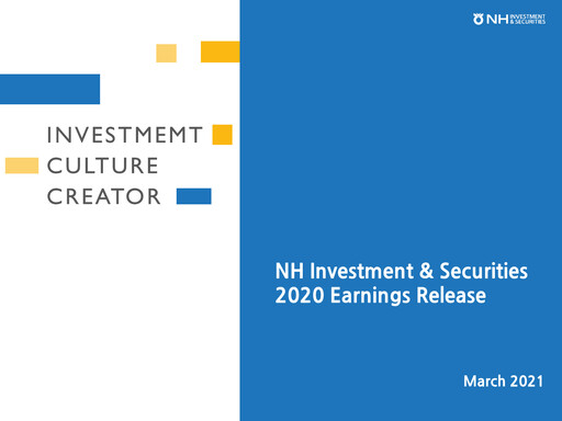 Miniature NH Investment & Securities Co., Ltd. Rapport trimestriel 2020-q4