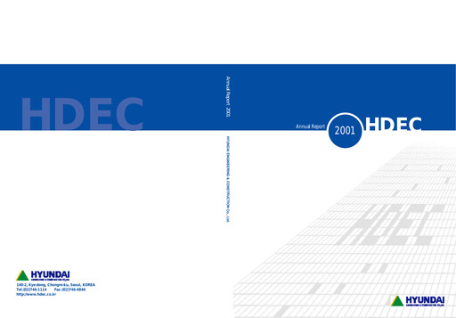 Thumbnail Hyundai Engineering and Construction Annual Report 2001
