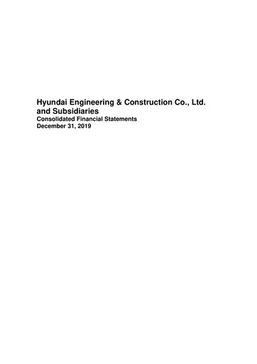 Vorschaubild Hyundai Engineering and Construction Finanzmitteilung 2019