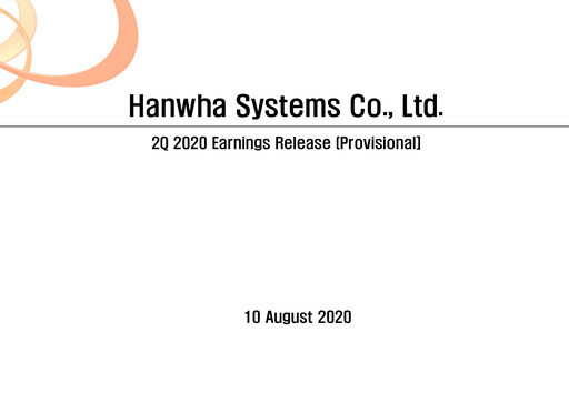 Thumbnail Hanwha Systems Quarterly Report 2020-q2