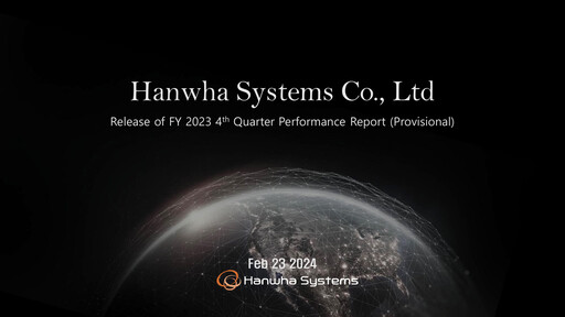 Thumbnail Hanwha Systems Quarterly Report 2023-q4