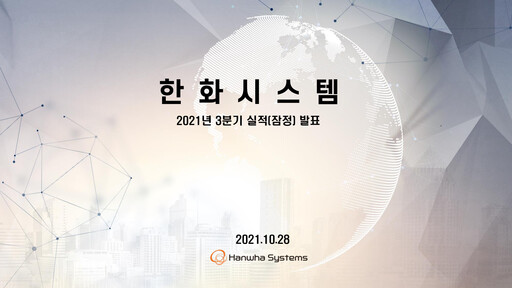 Miniature Hanwha Systems Rapport trimestriel 2021-q3