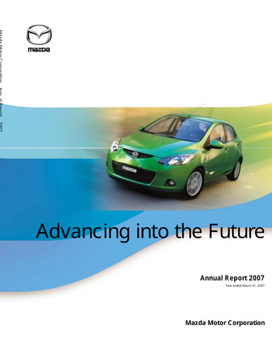 Thumbnail Mazda Annual Report fy2007