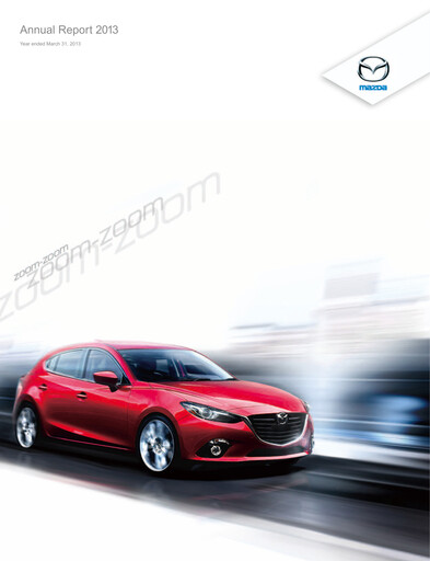 Thumbnail Mazda Annual Report fy2013