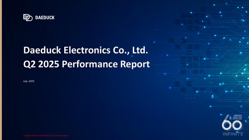 Thumbnail Daeduck Electronics Quarterly Report 2025-q2