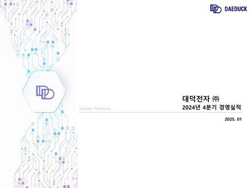 Thumbnail Daeduck Electronics Quarterly Report 2024-q4