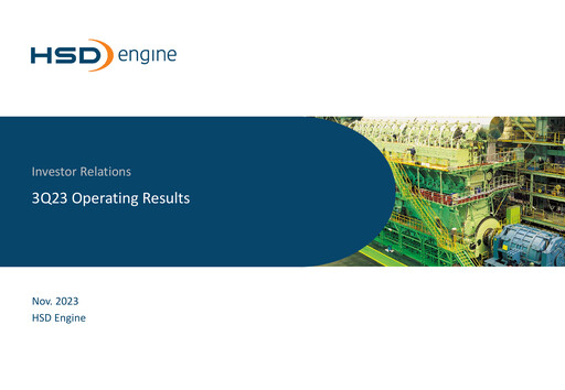 Thumbnail Hanwha Engine Quarterly Report 2023-q3