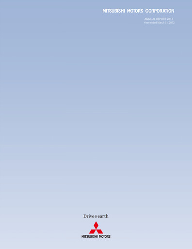 Thumbnail Mitsubishi Motors Annual Report fy2012